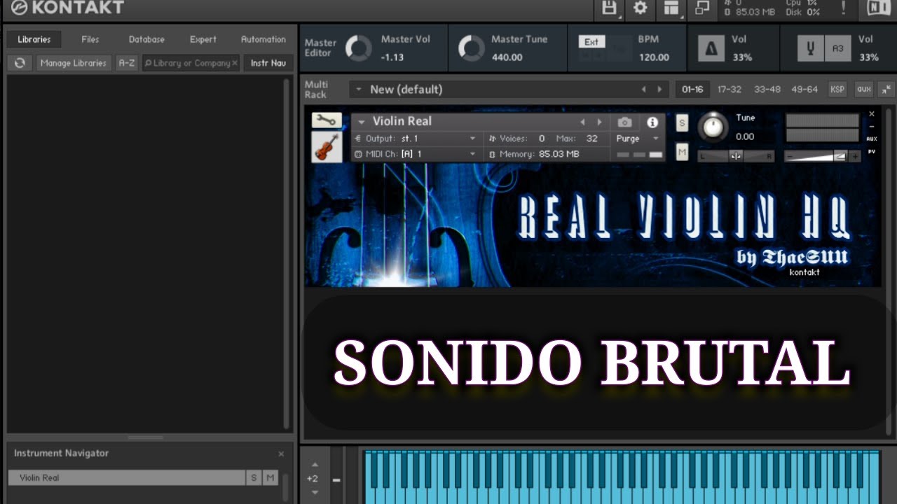 Excelente VIOLIN Gratis Para Konatkt - El MEJOR Violin Para KONTAKT (SONIDO ORIGINAL)