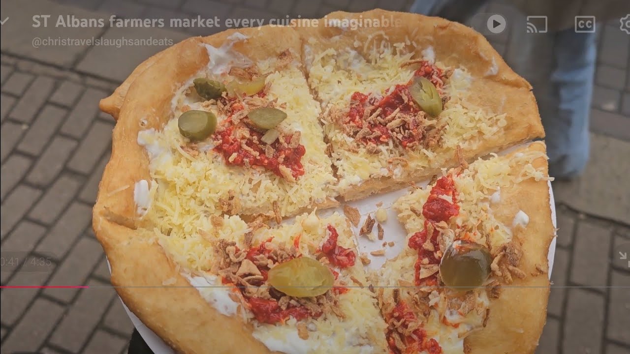 ST Albans farmers market every cuisine imaginable. Watch to see what i find and eat 😁