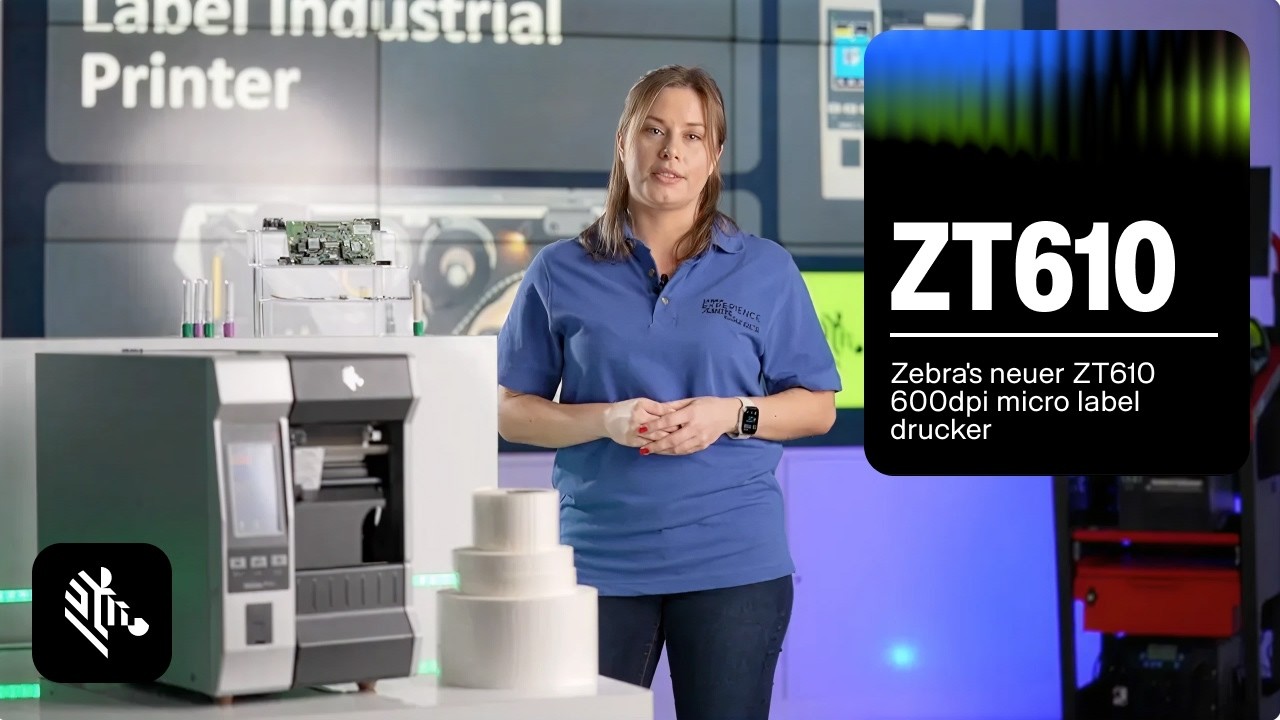Zebra's neuer ZT610 600dpi Micro Label Drucker | Zebra