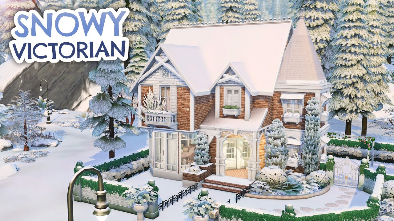 Snowy Victorian Family Home // The Sims 4 Speed Build