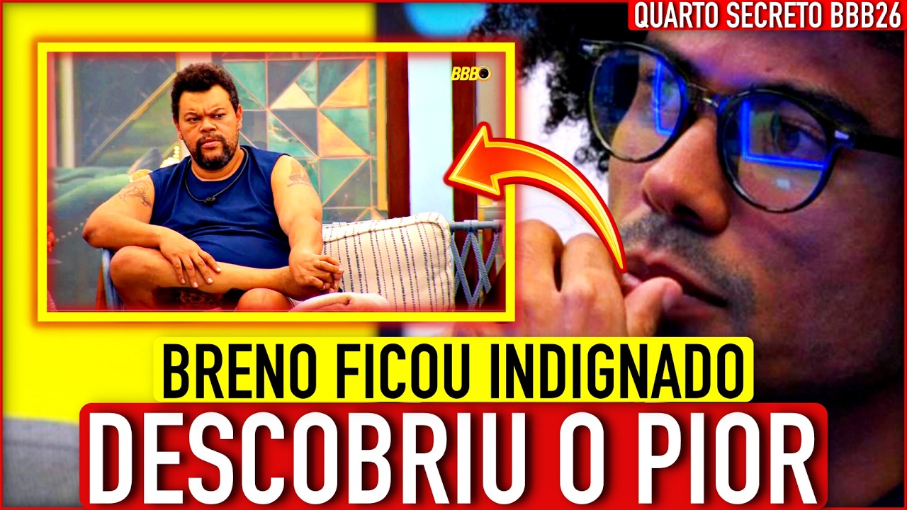 🔴BBB26 AO VIVO: QUARTO SECRETO DO PAREDÃO FALSO COM BRENO