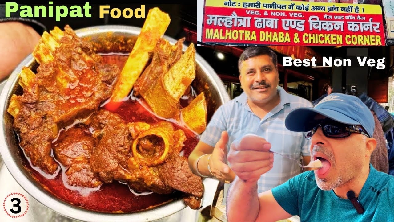 Panipat ka Best Mutton | Panipat Non Veg Food Tour | Triple Egg Roll | Keema Stuffed Chicken Tangri|