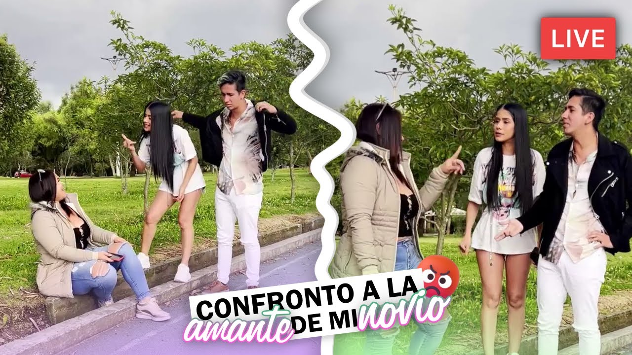 Confronto a la Amante de mi novio en la calle 😱