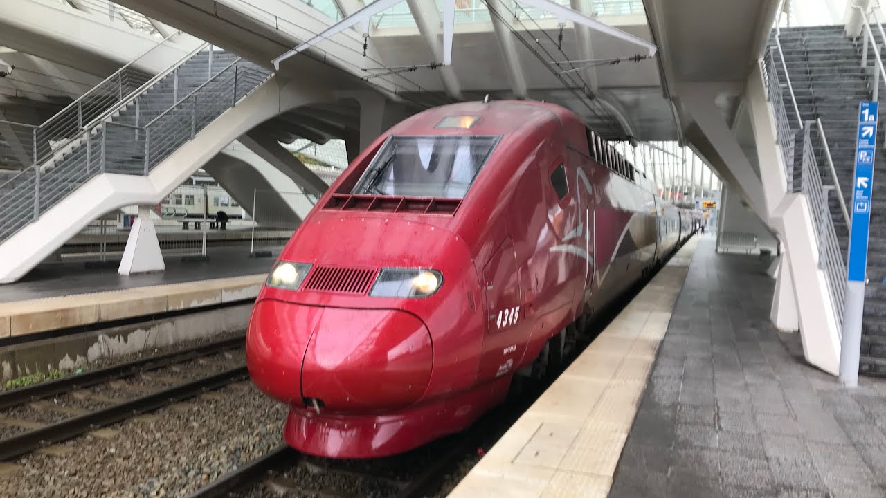 High speed trains compilation at Liege Guillemins (ICE DB, Thalys, IC, ICE NS)