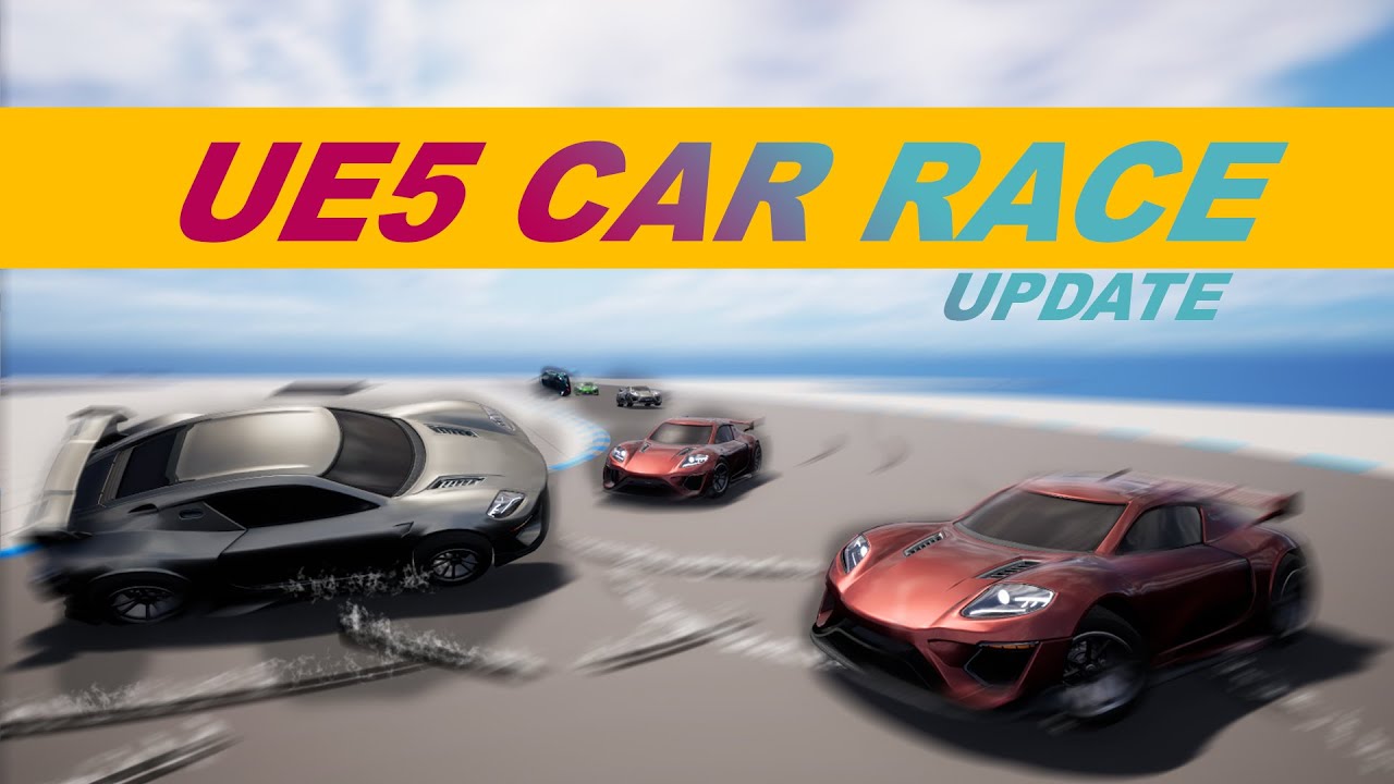 Unreal Engine 5 - Car Race - Sounds and FX Update
