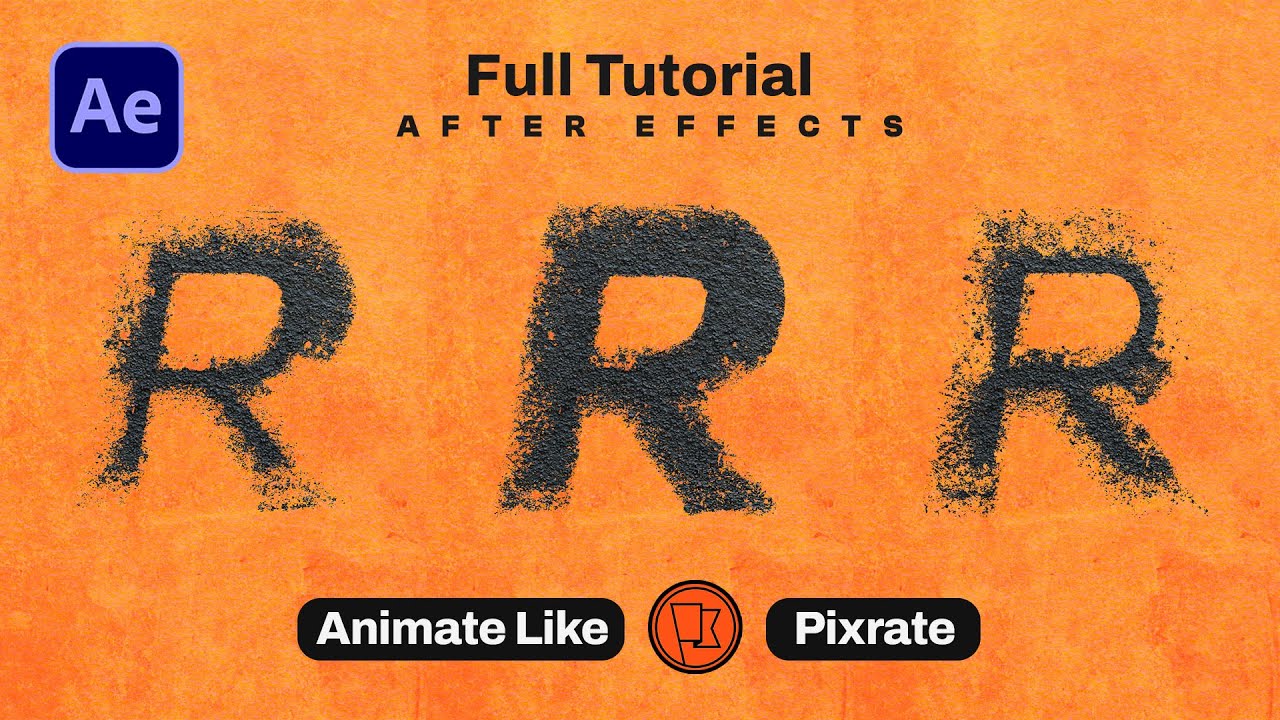 Создавайте шероховатую текстовую анимацию, как в Pixrate, в After Effects — без плагинов