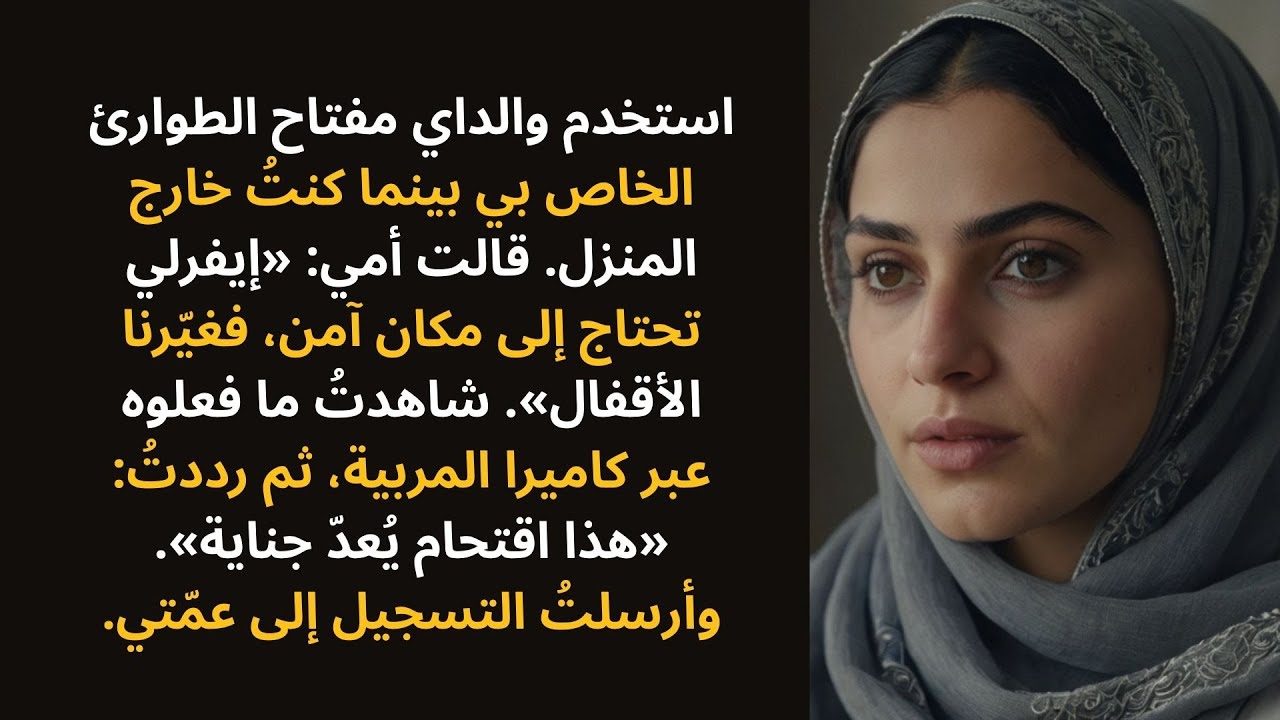 غيّر والداي أقفالي بحجة «أختك تحتاج إلى مساحة» — فأجبتُ: «هذا اقتحام يُعدّ جناية»، ثم تدخّلت الشرطة…