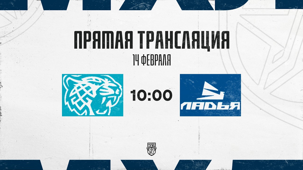14.02.2026. «Снежные Барсы» – «Ладья» | (OLIMPBET МХЛ 25/26) – Прямая трансляция