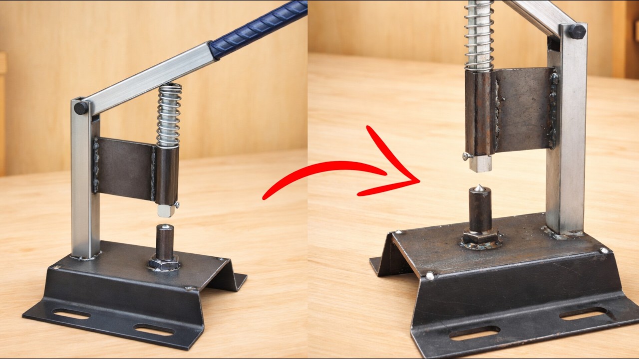 🔧 Handmade Tool for Flush Screw Prep – Forms Metal Without Drilling