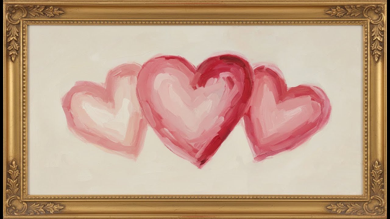 Valentine’s Day frame TV Art ❤️ Hearts | Romantic Art for TV