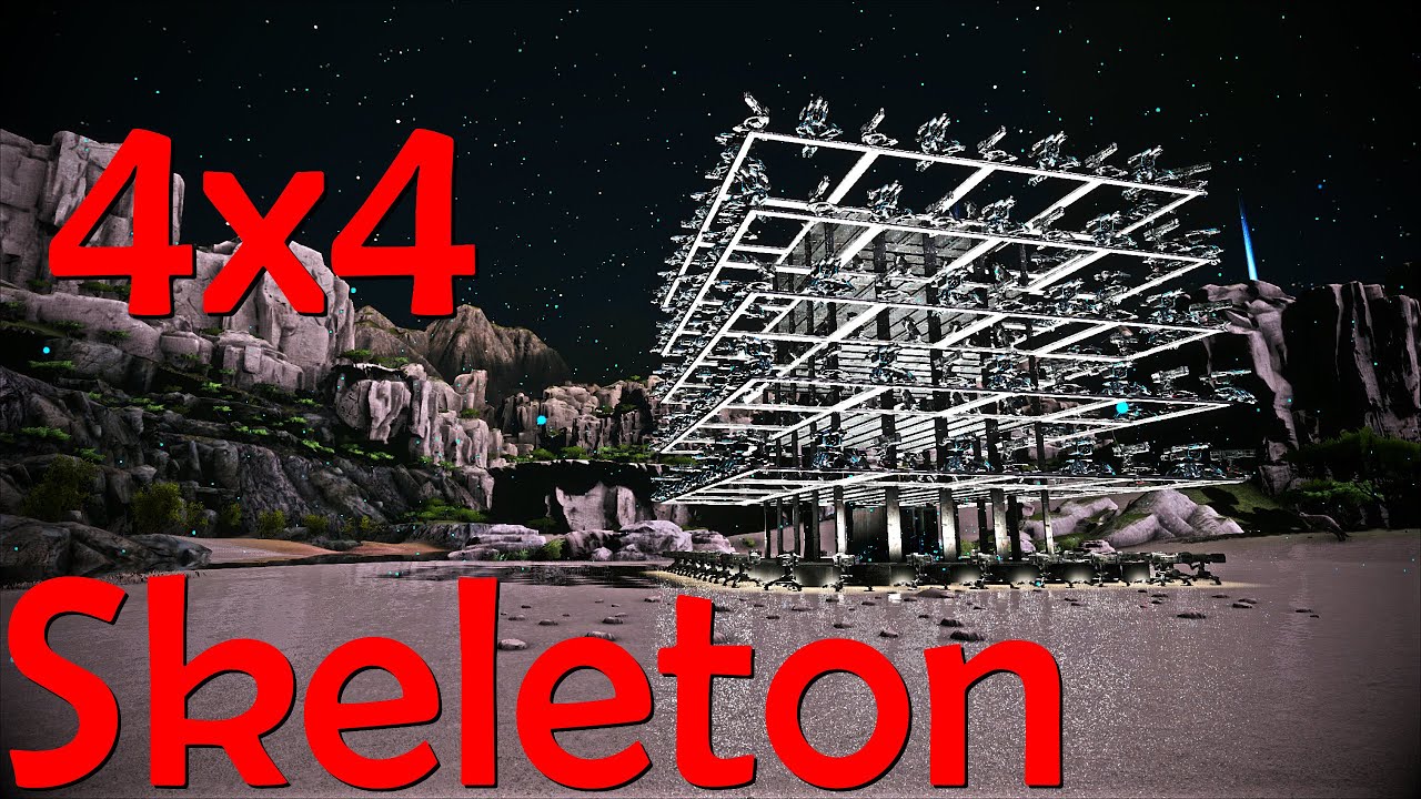 How-to Build Killer 4x4 Skeleton Turret Tower Design | Unofficial Ark Survival Evolved PvP