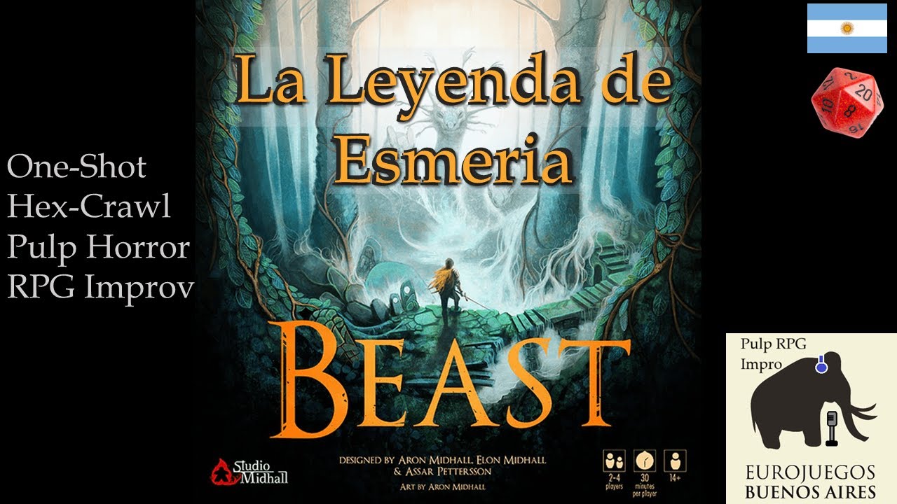 Beast: La Leyenda de Esmeria - One-Shot Hex-Crawl Pulp Horror RPG Improv