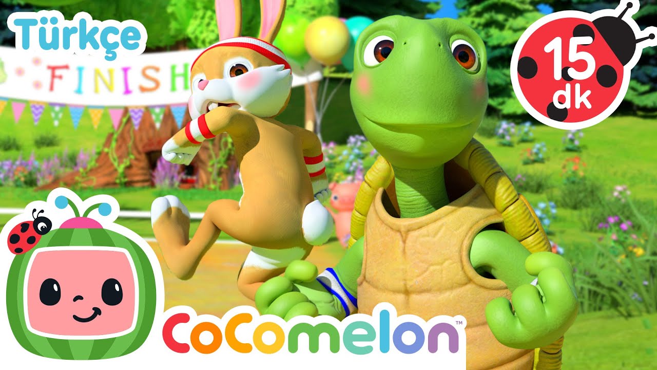 Kim Daha Hızlı? Tavşan ile Kaplumbağa Yarışıyor! 🐰🐢 | CoComelon Türkçe | Çocuk Şarkıları