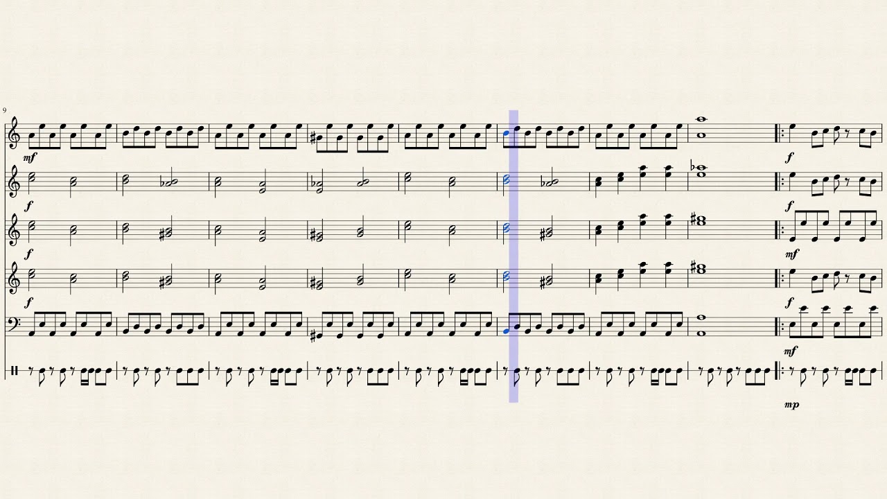 Tetris for Percussion Ensemble
