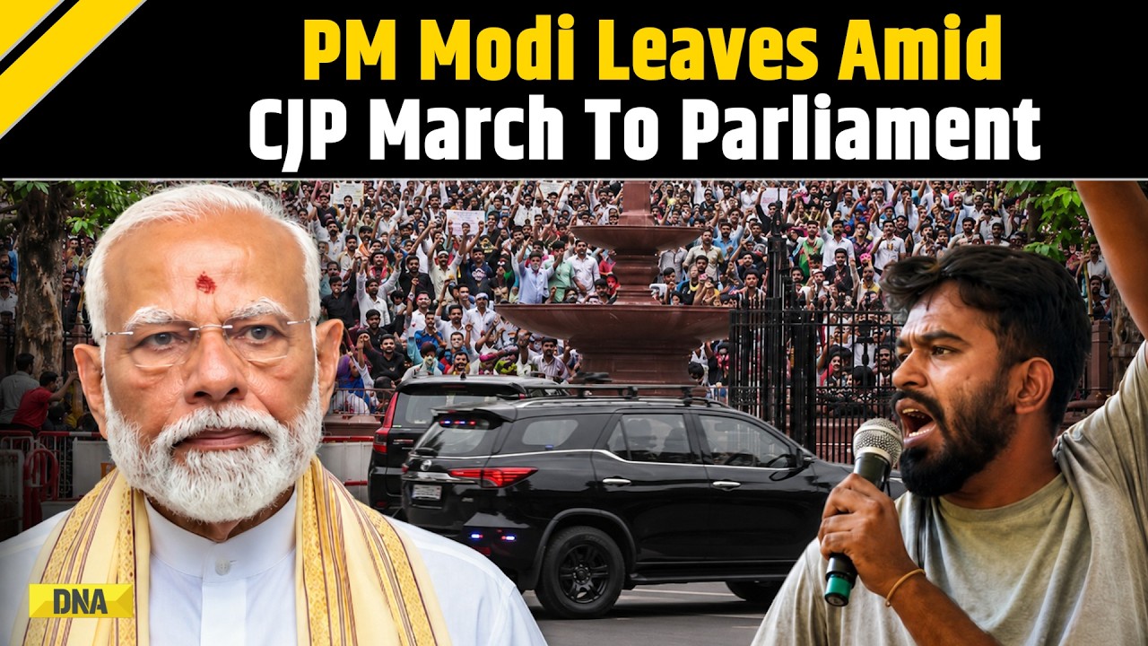 CJP Protest: PM Modi Leaves Parliament As CJP March Approaches High-Security Zone | Sonam Wangchuk