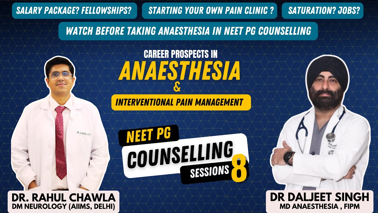 Is Anaesthesia still a good branch? NEET PG Counselling 2024| Salary, Fellowship| Dr Rahul Chawla