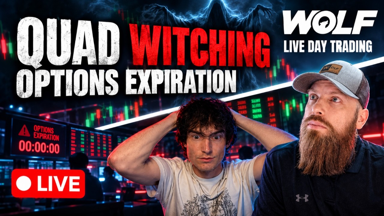 STOCK MARKET QUADWITCHING | THE SCARIEST DAY FOR TRADERS IS HERE | LIVE DAY TRADING