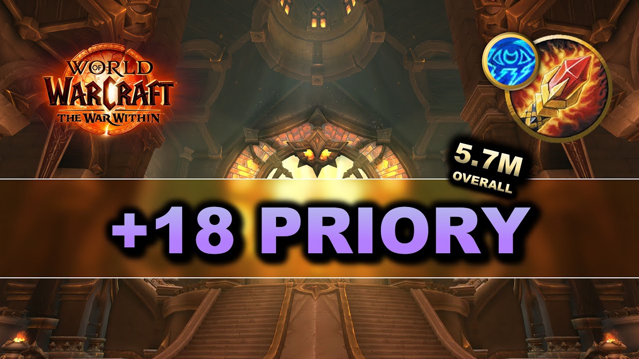 5.7M Overall Arcane Mage M+ PoV | +18 Priory of the Sacred Flame WoW 11.1.5 The War Within Season 2