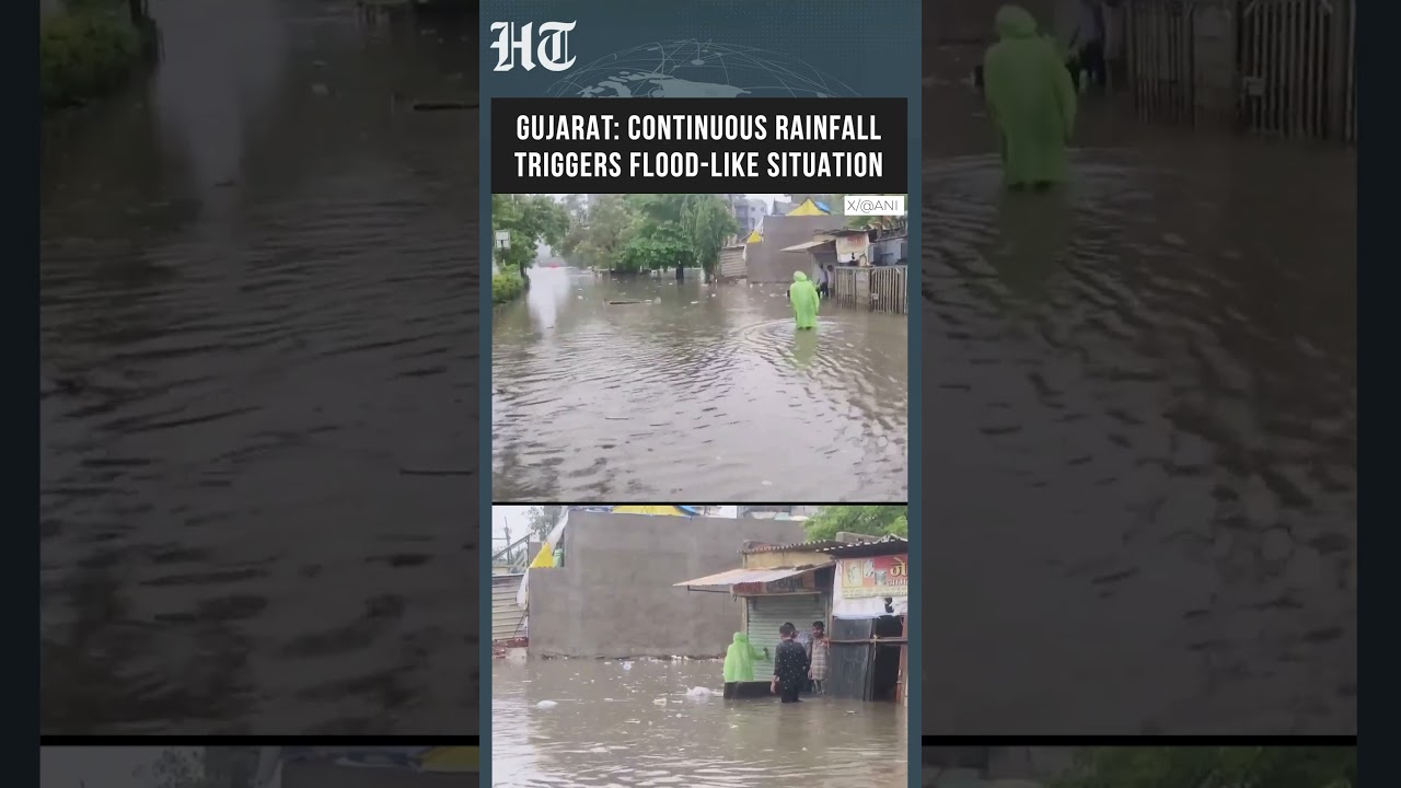 Gujarat Rains Trigger Flood-Like Situation As Heavy Downpour Continues | Ahmedabad | #shorts