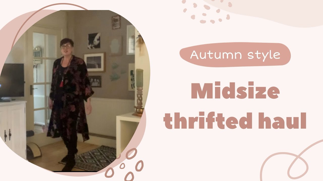 Huge midsize thrifted haul. Autumn boho trends. M&S and Brighton fashion.