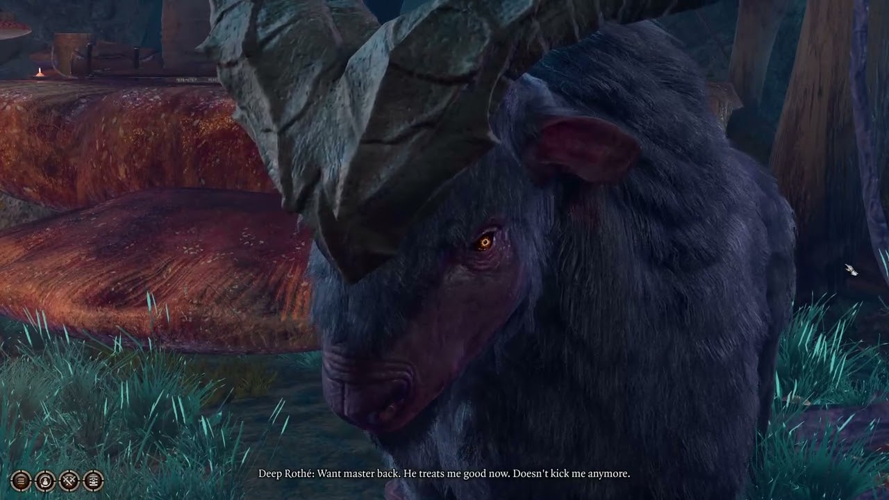 Talking to Deep Rothe Animal at The Underdark in Baldur's Gate 3