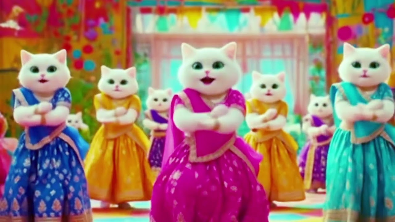 Cats lehenga choli dance #catvideos12