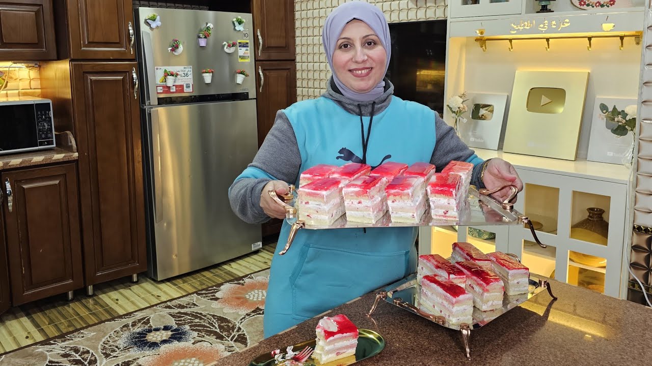 اعمليه في البيت بطريقة سهله وسريعه واحلي من المحلات 🥰  #جاتوة_المحلات_الكبيرة