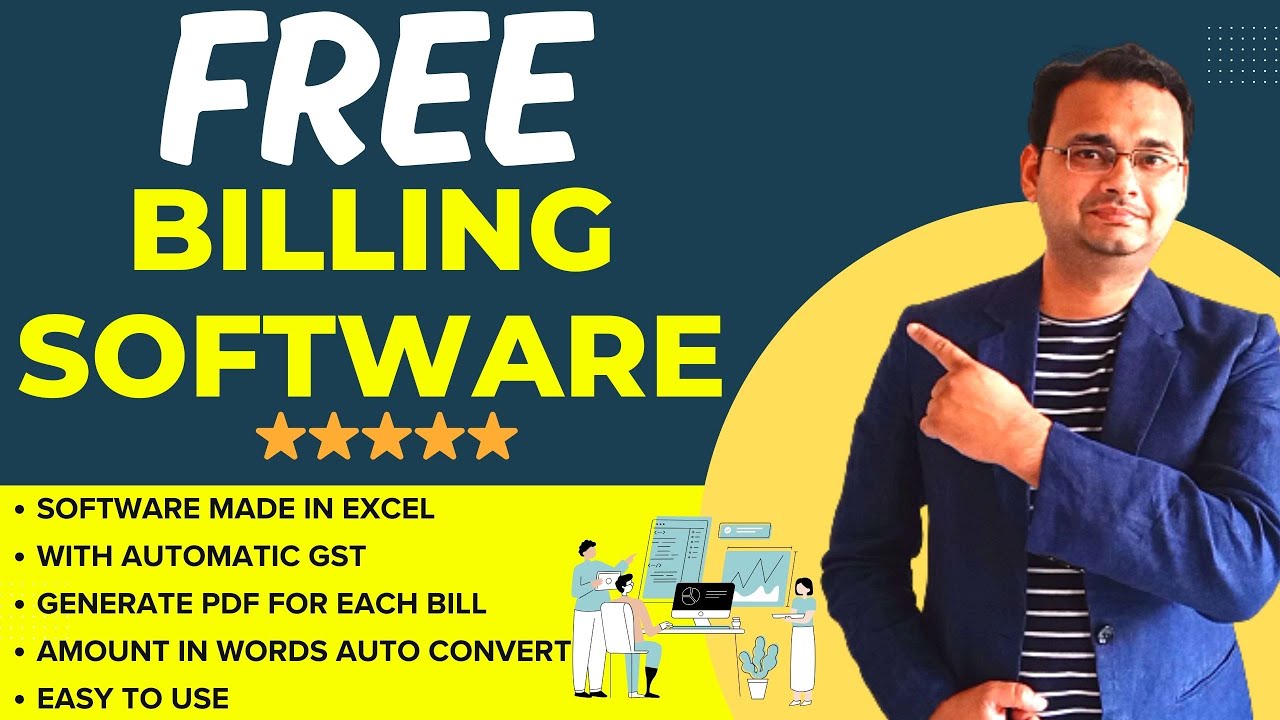 FREE Billing Software with Automatic GST & Generate PDF (made in Excel)