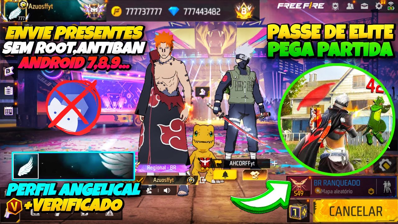 (UNLOCK FF NORMAL 🤩) COMO COLOCAR UNLOCK ALL NO FREE FIRE, PEGANDO NA PARTIDA | LIBERE SKINS GRÁTIS