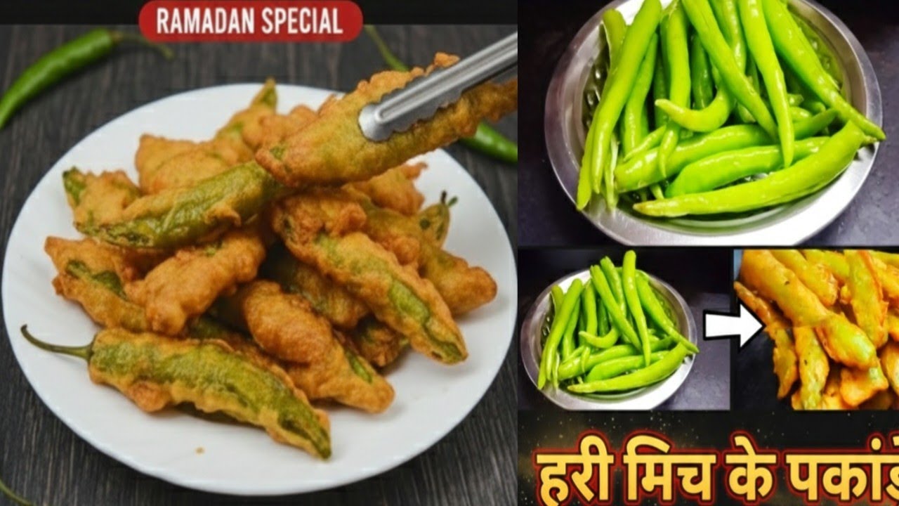 Perfectly Crispy Chilli Pakora | Crispy Hari Mirch Pakoda | | Spicy Green pakode