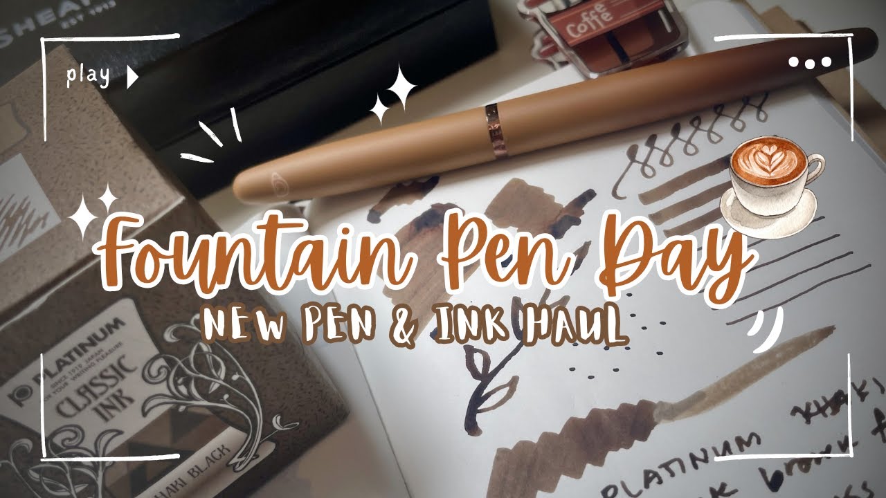 ☕ 🟤 SHEAFFER VFM COFFEE EDITION + PLATINUM CLASSIC KHAKI BLACK INK ✒️Fountain Pen Day Haul✨ #review