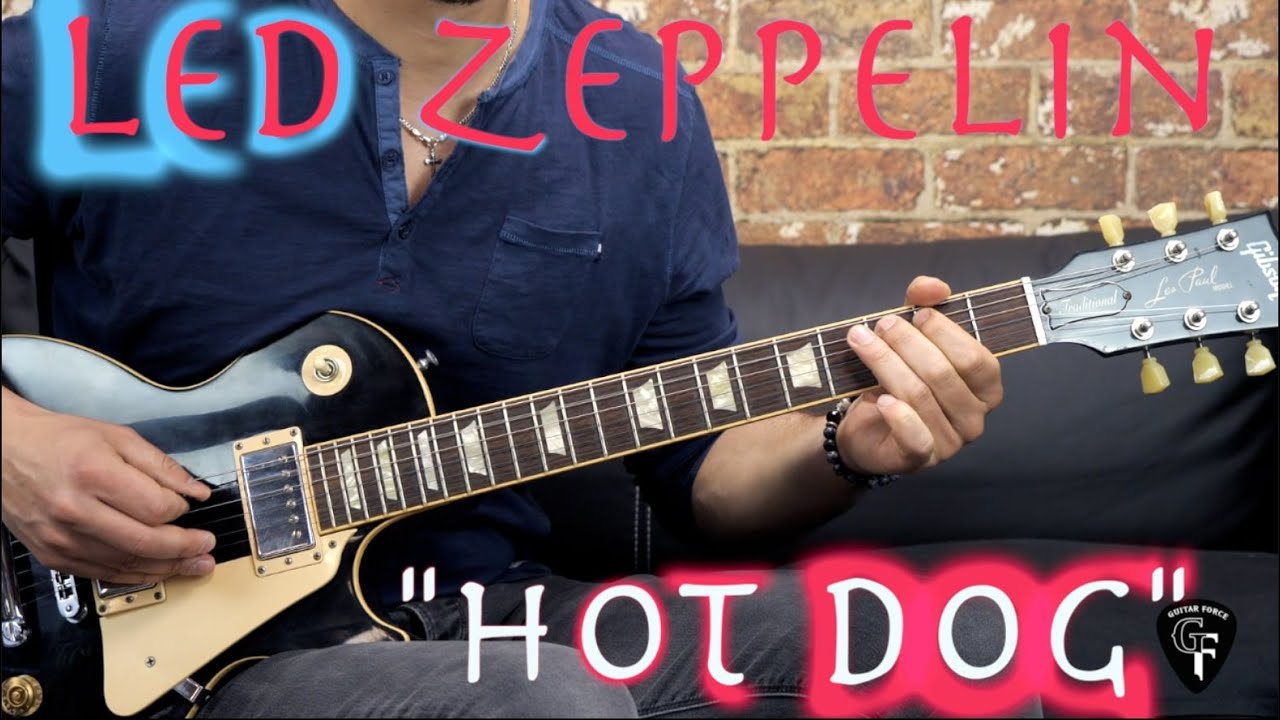 Led Zeppelin — «Hot Dog» — урок игры на гитаре в стиле блюз-рок (с табулатурами)