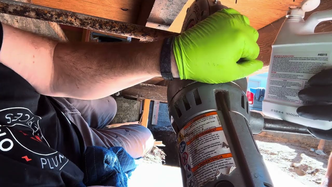 How to change galvanized piping to pex.
