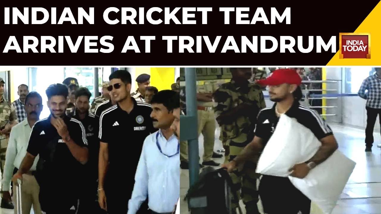 Watch:  Indian Cricket Team Arrives At Trivandrum Domestic Airport Ahead Of The World Cup