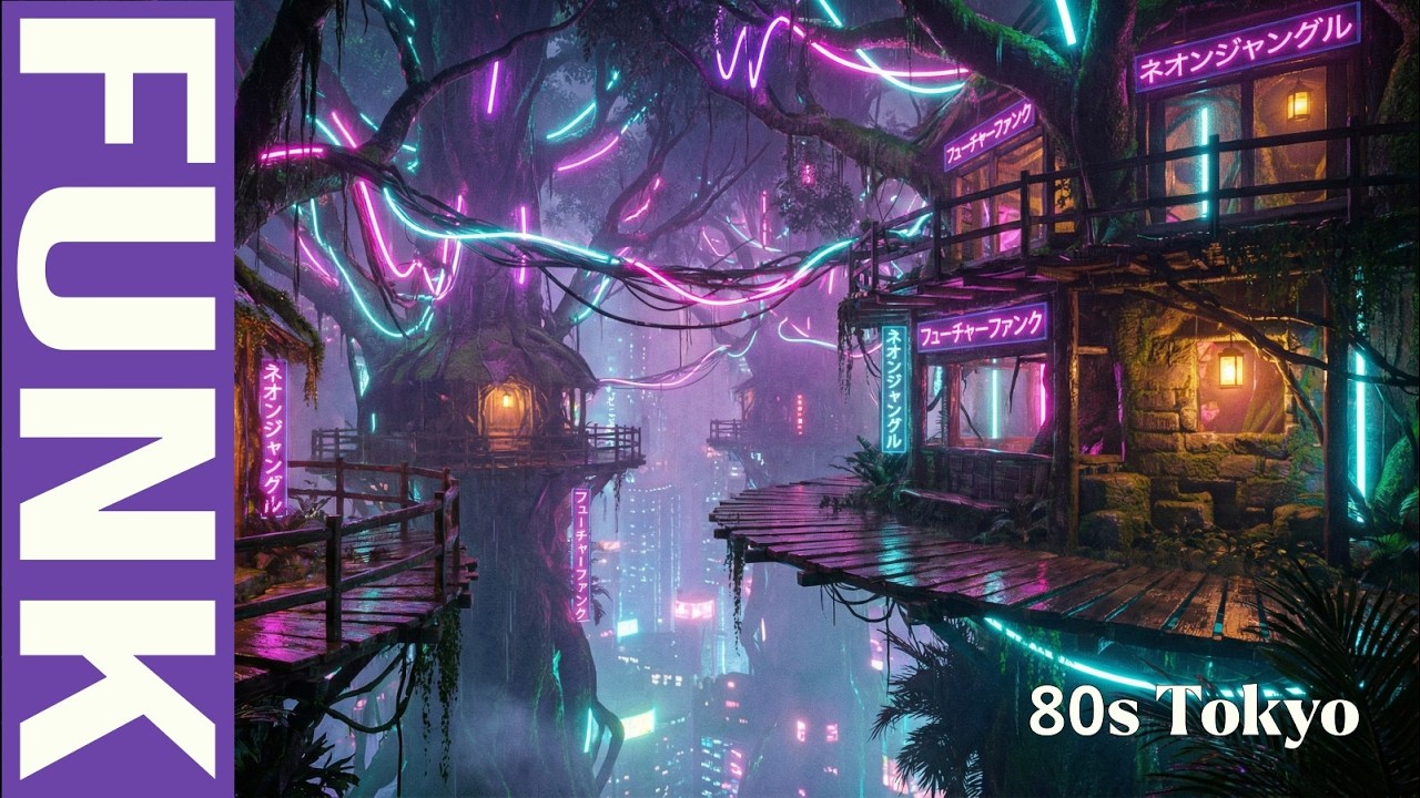 Neon City Pop Lo-Fi Radio | Tokyo 80s Funk Beats for Focus & Night Drive | Groove Club