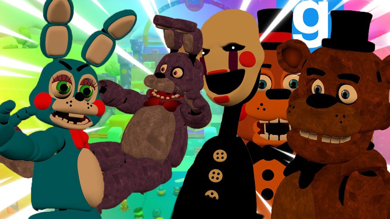 Фредди и друзья в FALL GUYS! (GMOD FNAF)
