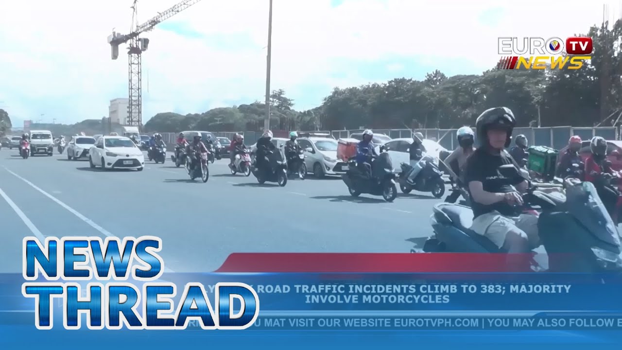 5 HOLY WEEK ROAD TRAFFIC INCIDENTS CLIMB TO 383; MAJORITY INVOLVE MOTORCYCLES | via Vanessa Cleofas