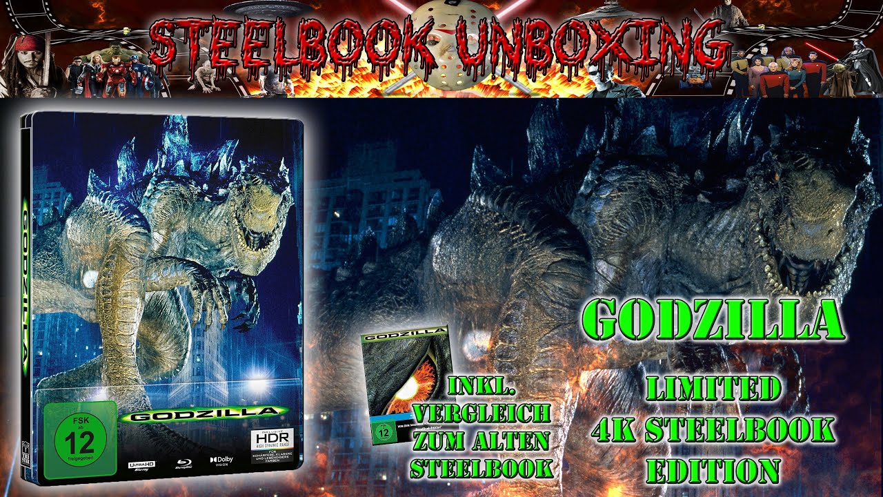 Unboxing - GODZILLA - 4K Steelbook + Einblick in das alte Steelbook