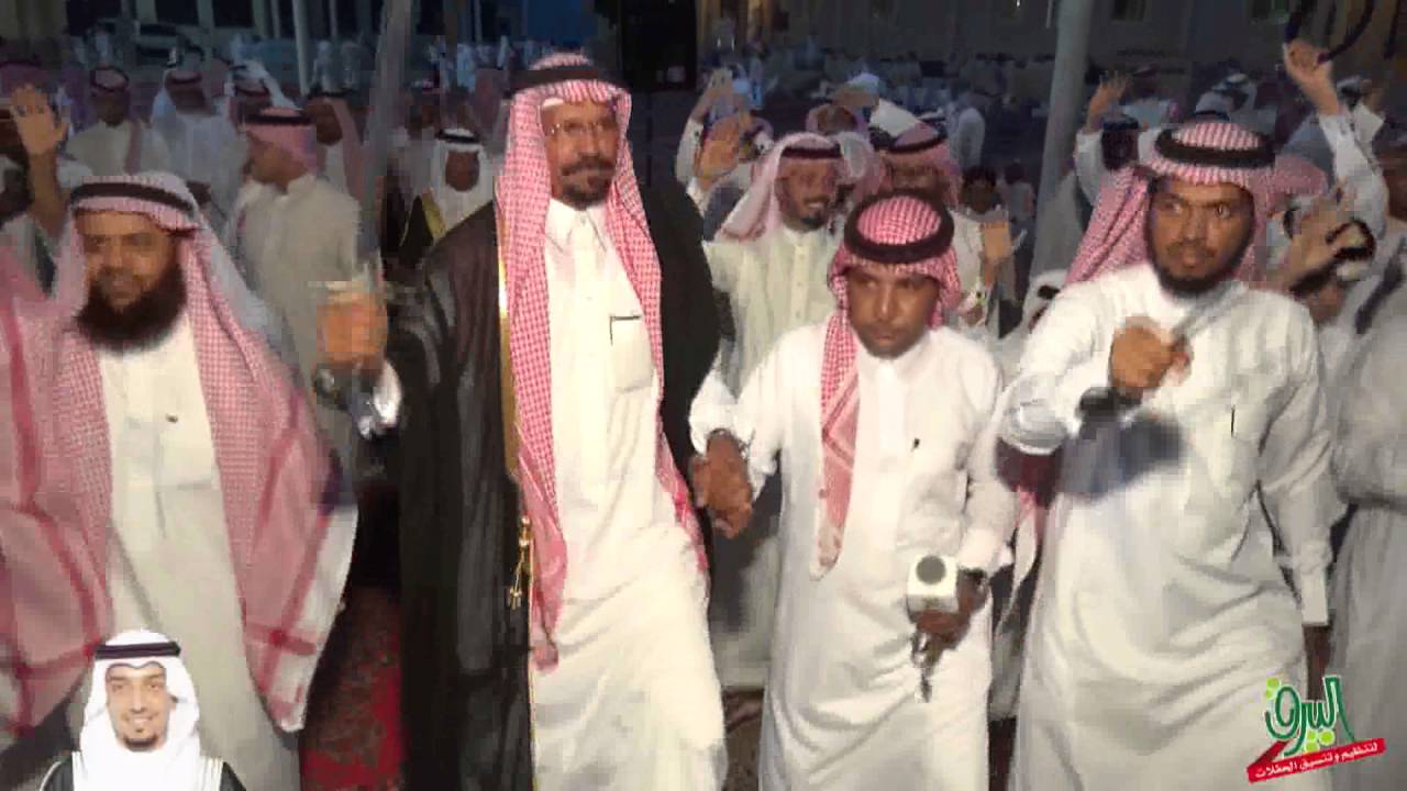 أستقبال زملاء الأستاذ عوض بن مرزوق الرزمي السلمي في حفل زواج ابنه الشاب أحمد
