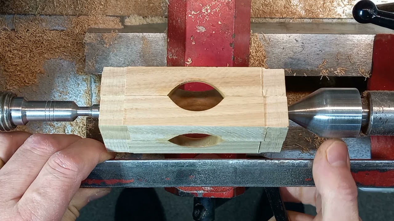 Christmas decorations inside out wood turning
