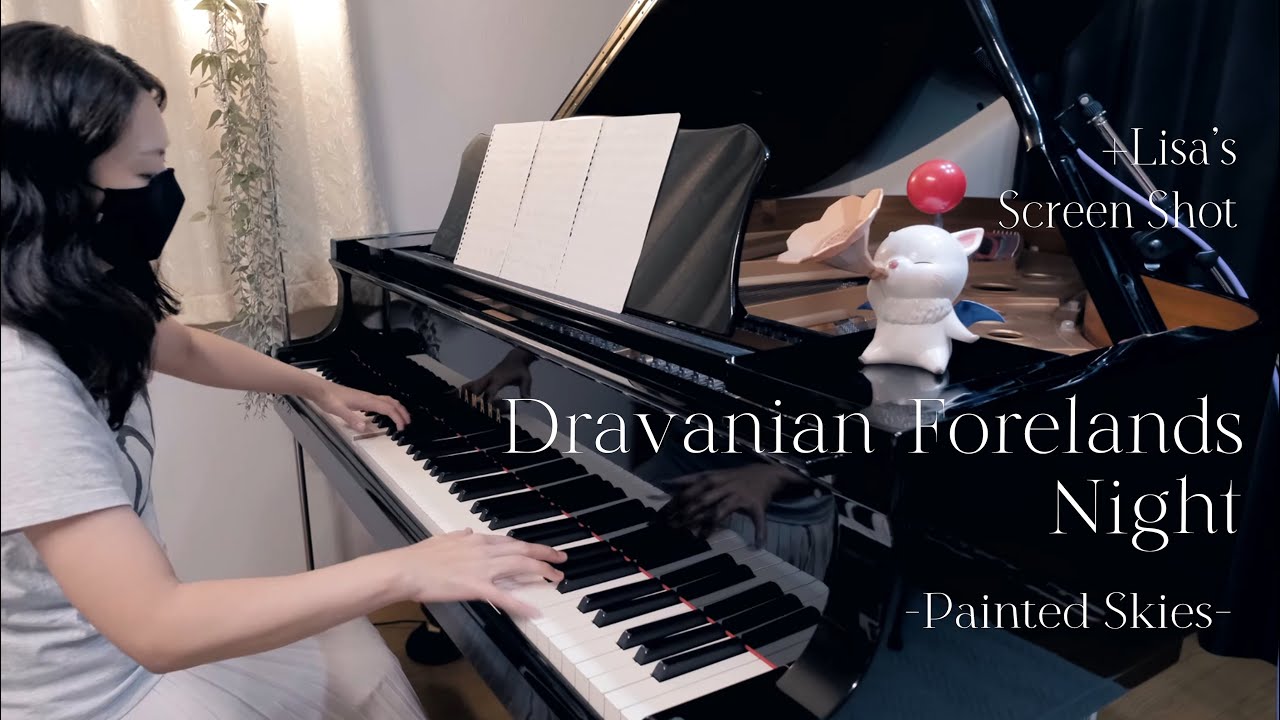 FFXIV Dravanian Forelands Night BGM - Painted Skies (Piano Cover)