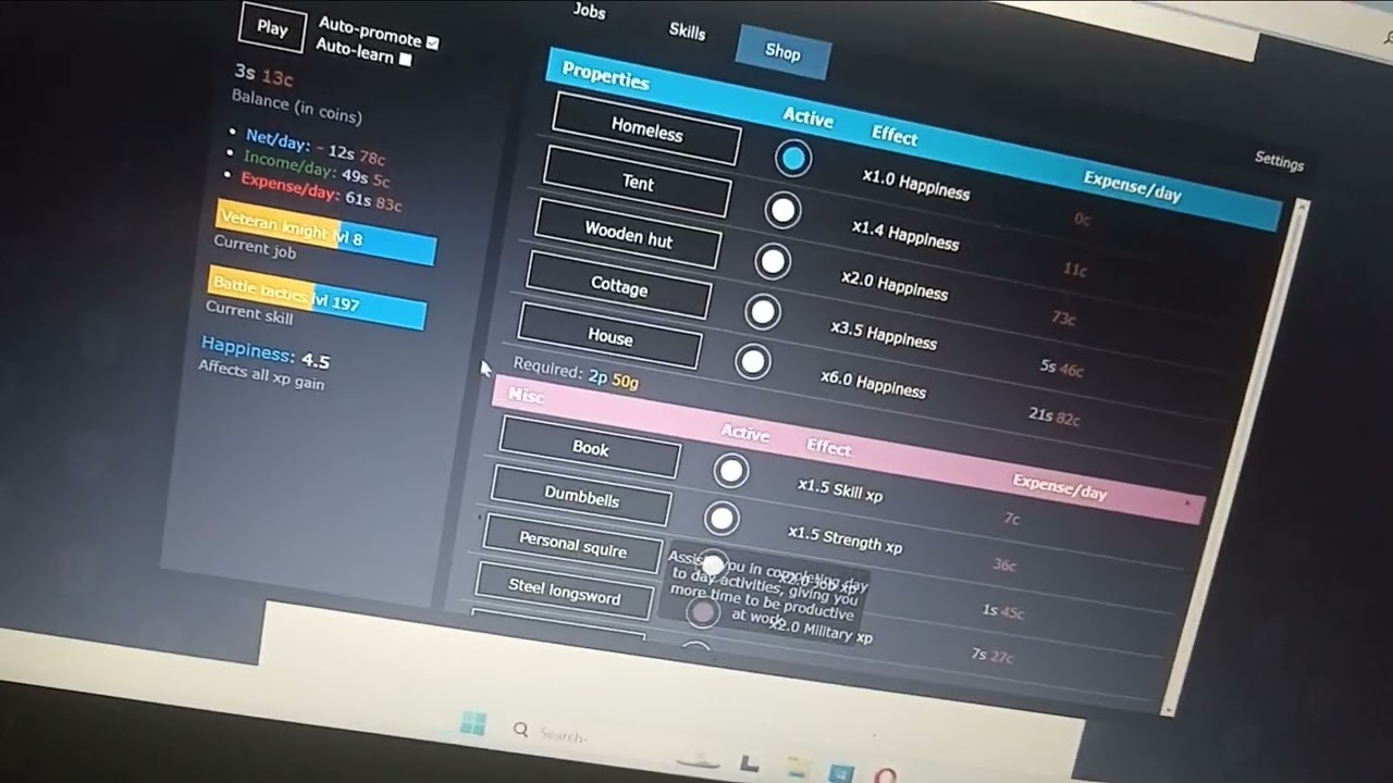 progress knight glitch