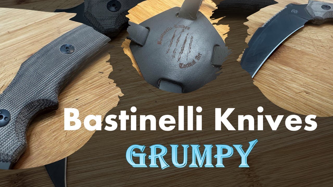 This One Got Me PUMPED! Bastinelli Knives Grumpy | M390 | OD Micarta