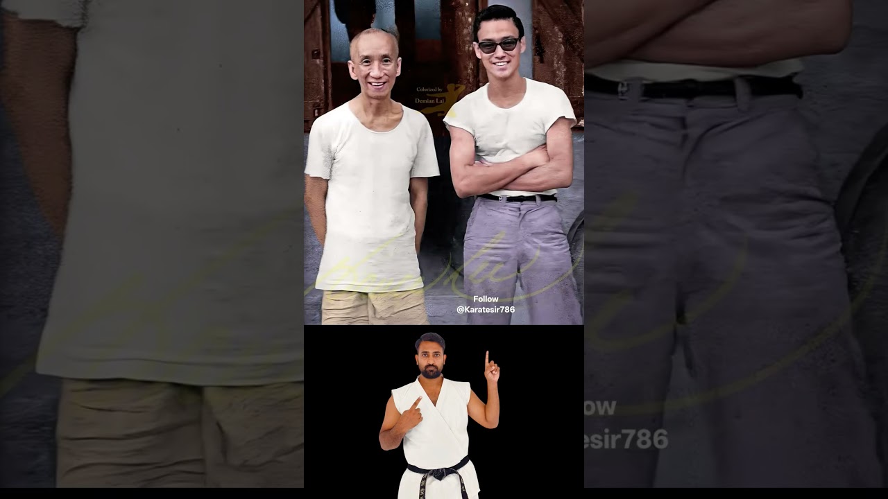 REAL IP MAN WITH REAL BRUCE LEE #karatesir786 #ipman #brucelee