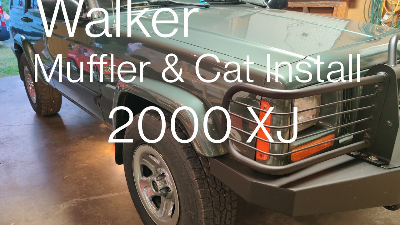 Jeep Cherokee XJ Walker Quiet-Flow SS Muffler and Catalytic Converter Install: How to Video