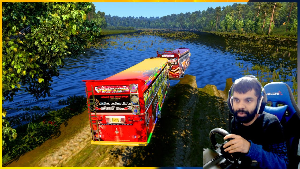 වතුරෙන් බේරෙන්න හිතාගන්න බැ| Ets 2 multiplayer convoy | 