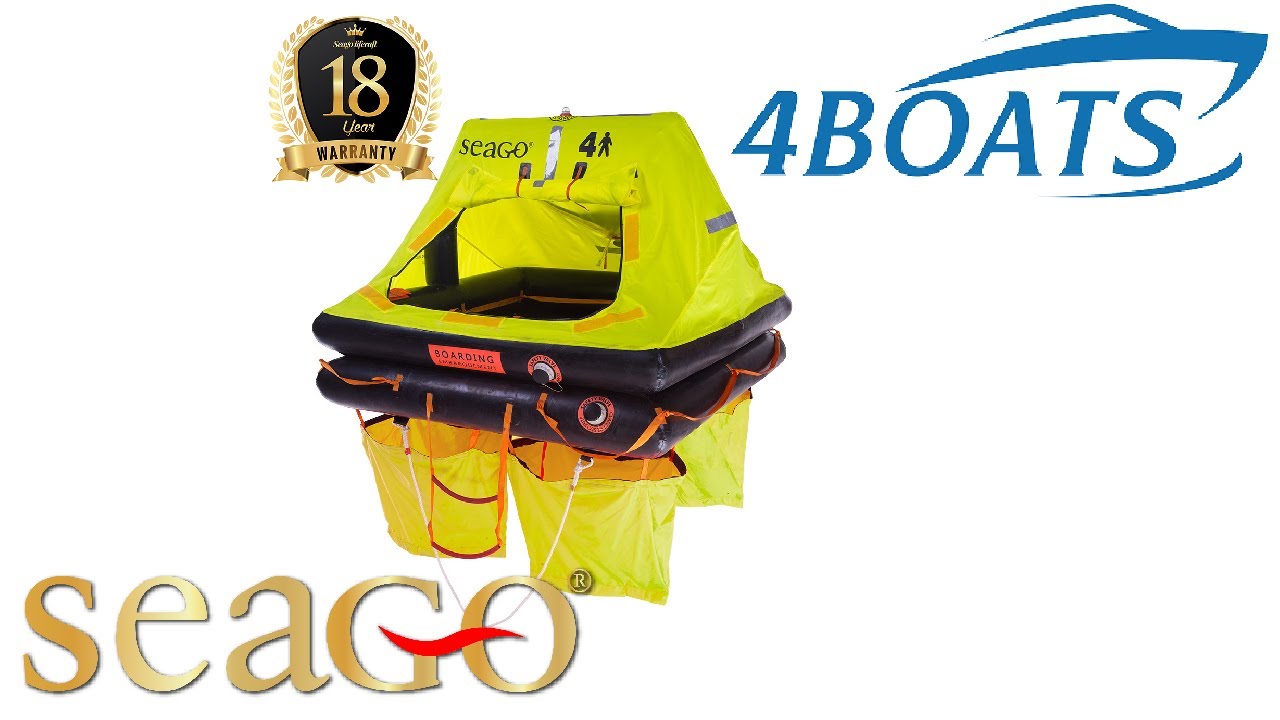 How to Deploy a Survival Life Raft   Actual Water Footage