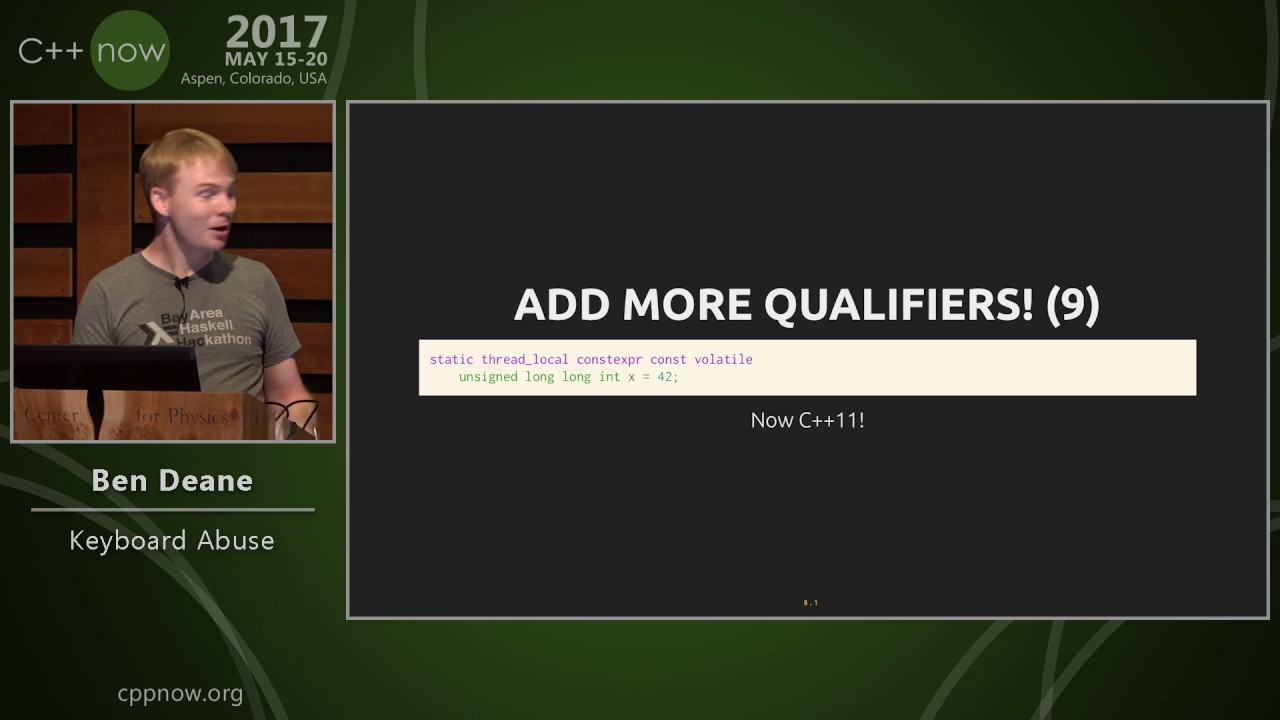 C++Now 2017: Ben Deane 