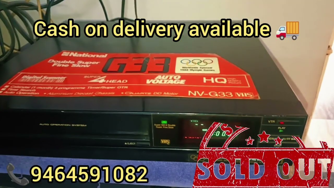 NATIONAL VCR G33 SOLD OUT TO HANUMAN GARH 