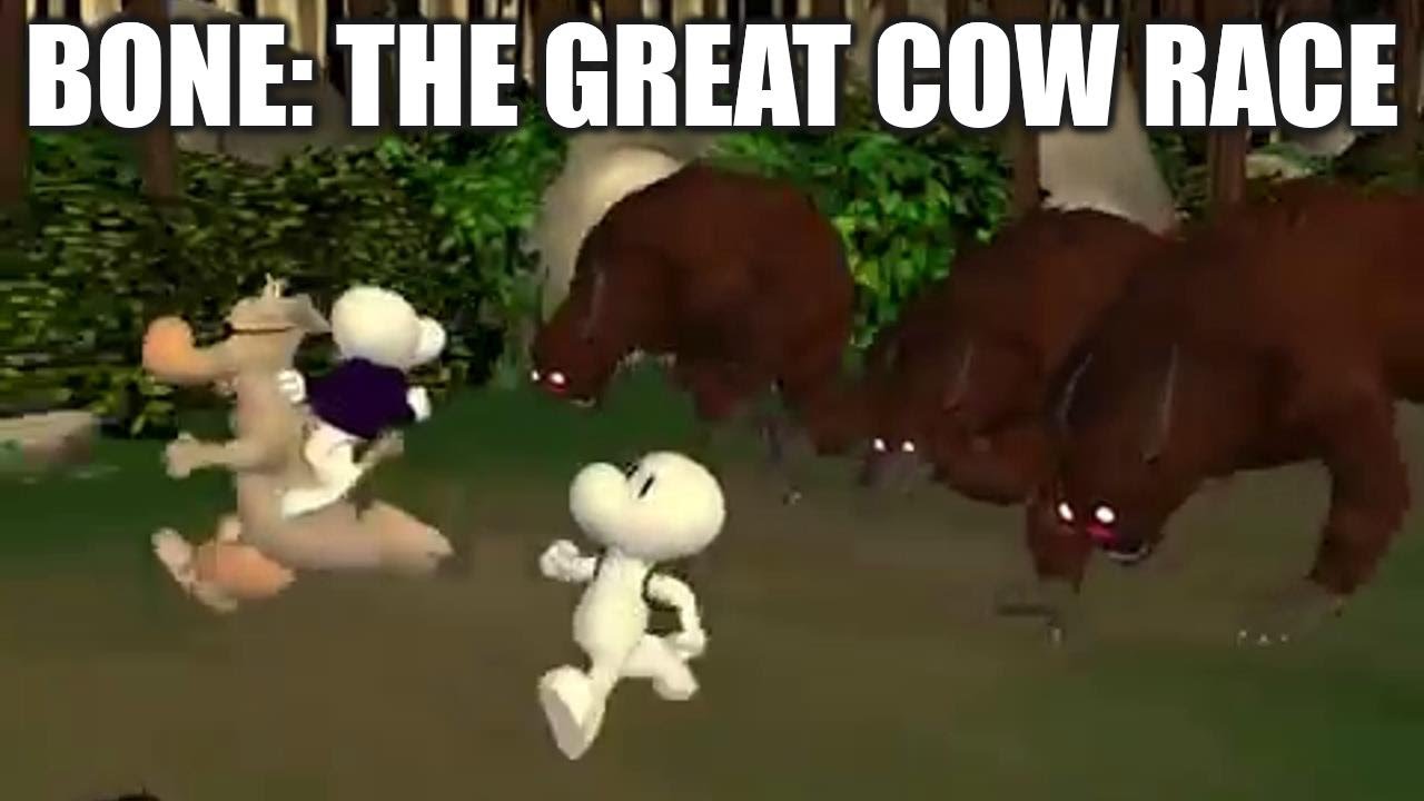 BONE: THE GREAT COW RACE Adventure Game Gameplay Walkthrough - No Commentary Playthrough
